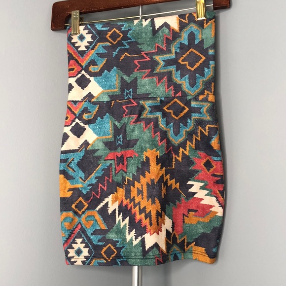 Nollie Aztec Mini Skirt XS - Picture 2 of 4